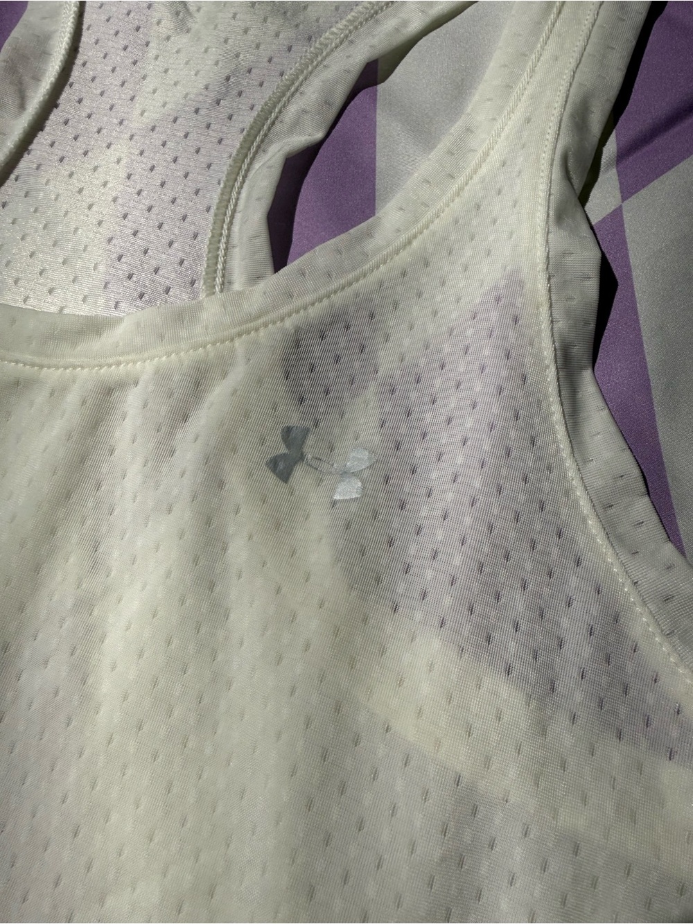 Under Armour White Women’s Racerback Performance Tank - Picture 3 of 8
